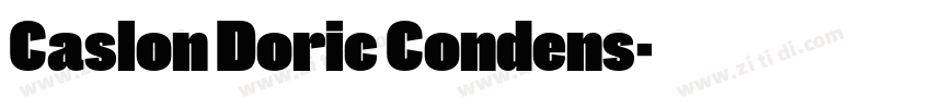 Caslon Doric Condens字体转换